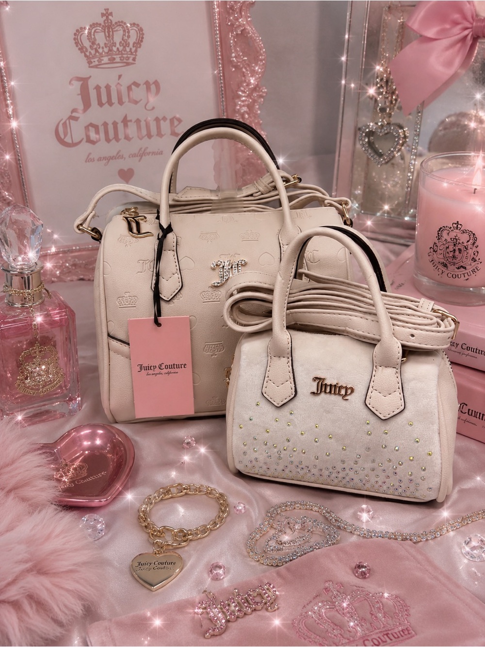 Juicy couture mommy & me satchel purse set